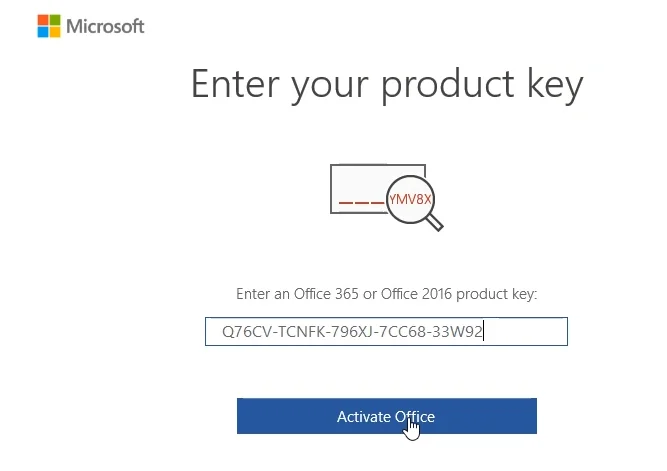 Office 2016 Professional Product key